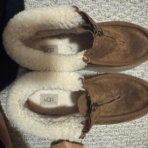 UGG Brown Shearling Slippers